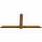 Ekena Millwork Eugene Rough Sawn Timber Gable Bracket, Western Red Cedar, 84"W x 38"H x 2"D x 6"F, 11/12 Pitch GBW084X38X0206EUG00RWR - alternate 2